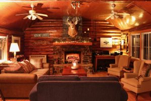 1 1945 built fireplace main lodge